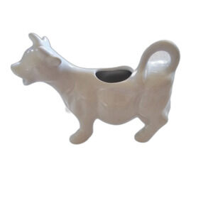 Vintage White Farmhouse Style Porcelain Cow Creamer